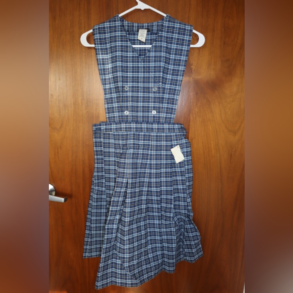 Blue Plaid Kids Dress